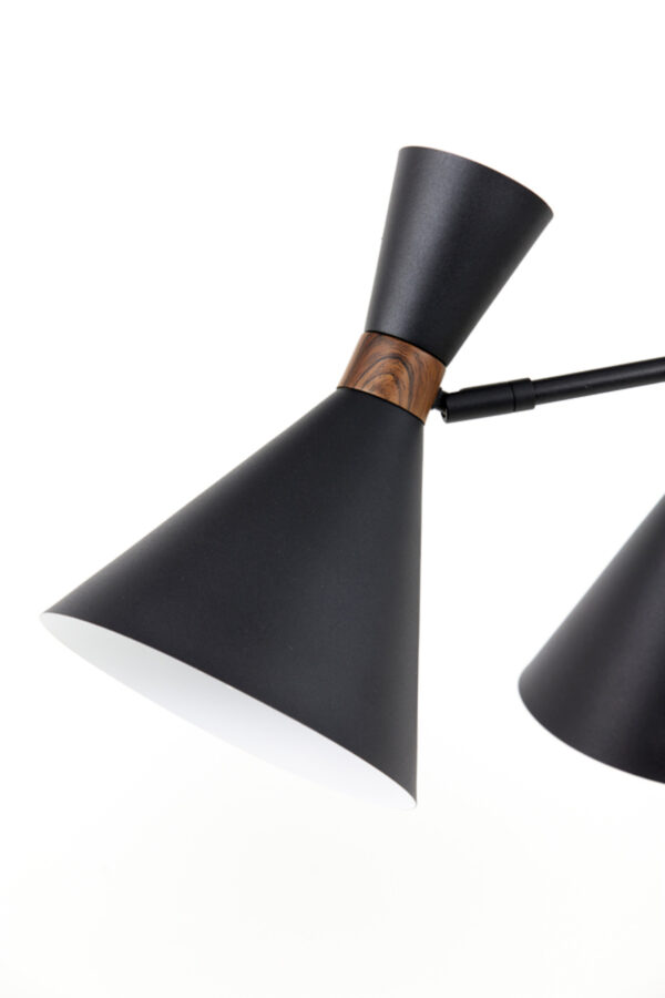 Zwarte metalen hanglamp robuust Light & Living Hoodies - B 86,5 cm - Image 3