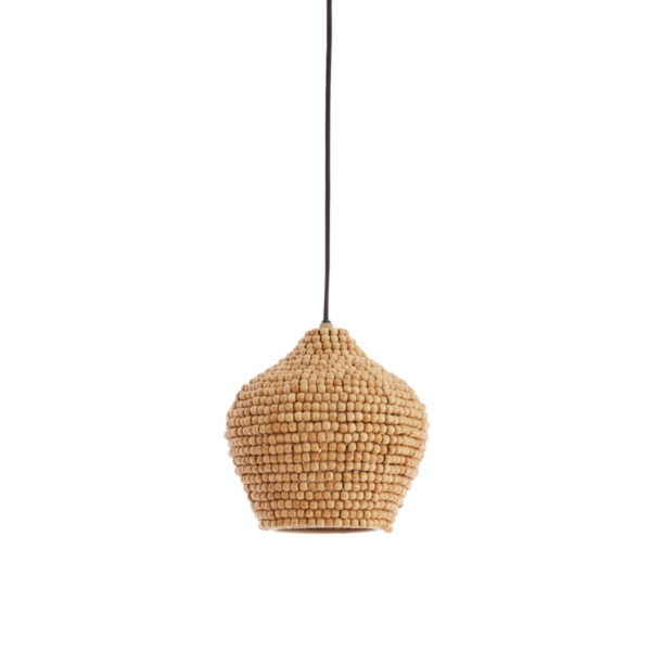Houten kralen hanglamp naturel Light & Living Kalenga - Ø 21 cm