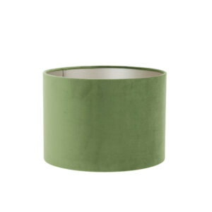 Groene lampenkap in cilinderformaat Light & Living Velours - Ø 25 cm