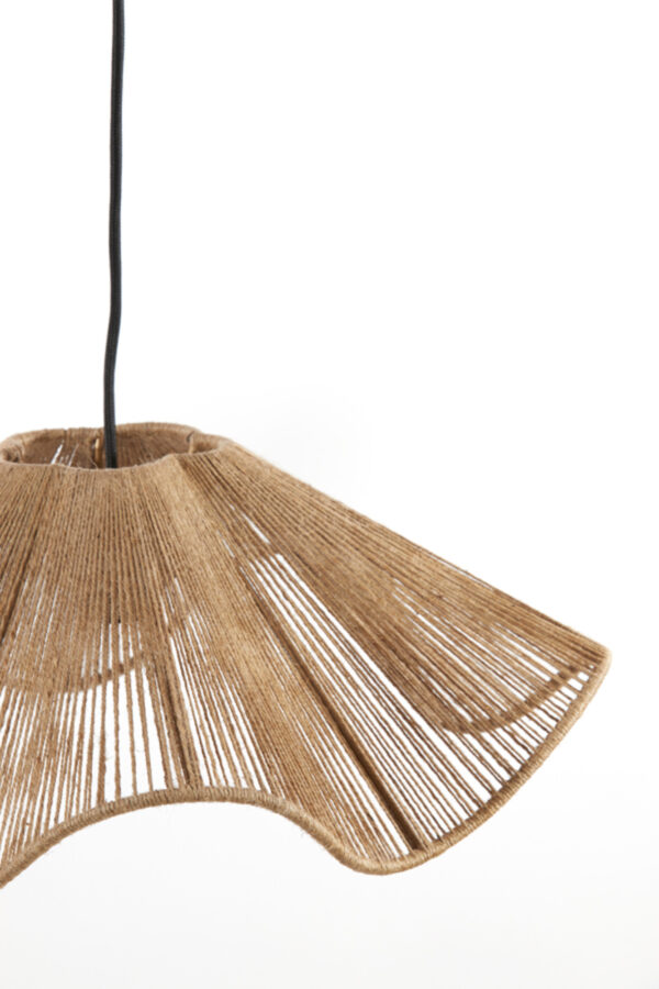 Natuurlijke golfvormige hanglamp Light & Living Fodara - Ø 48 cm - Image 4