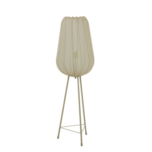 Beige vloerlamp op statief Light & Living Plumeria – H 132 cm