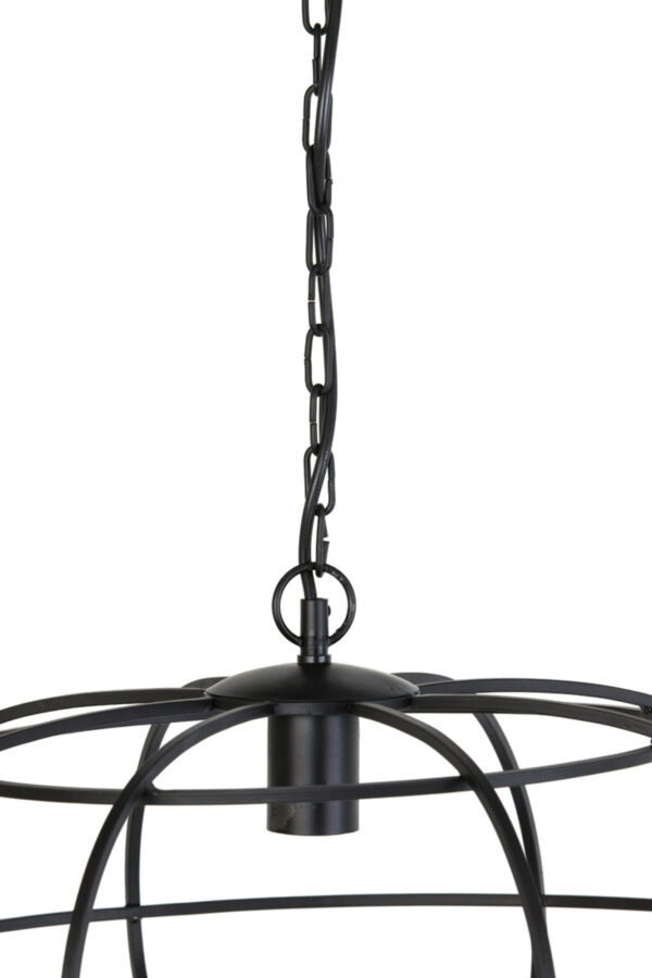 Zwarte draadframe hanglamp met metaal Light & Living Imelda - Ø 53 cm - Image 6