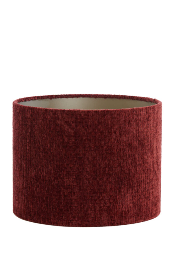 Rode cilindervormige stoffen lampenkap Light & Living Ruby - Ø 50 cm - Image 2