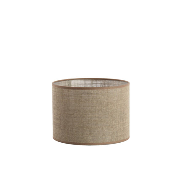 Beige stoffen lampenkap cilindervormig Light & Living Caden - Ø 25 cm