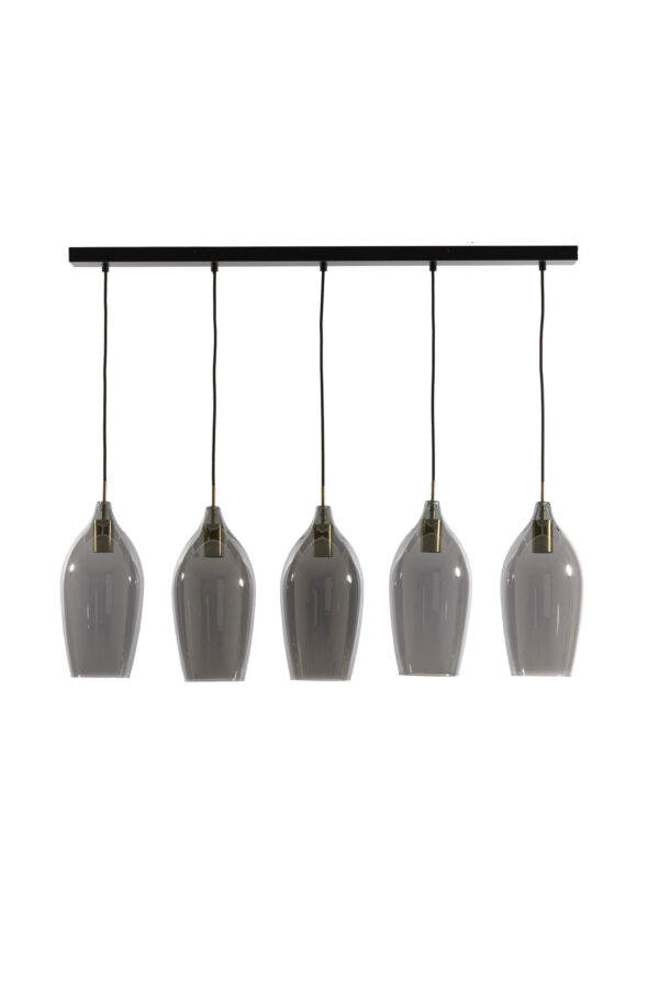 Glazen hanglamp met vijf kappen Light & Living Lukaro - B 104 cm - Image 2