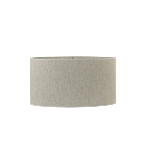Cilindervormige beige stoffen lampenkap  Light & Living Breska - H 32 cm