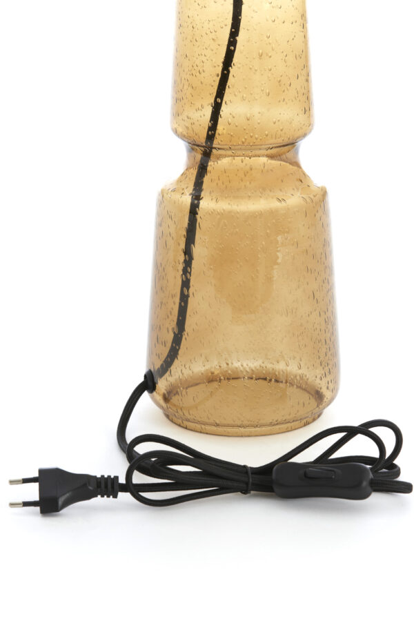 Amberkleurige glazen lampvoet voor interieur Light & Living Labin - H 39 cm - Image 7