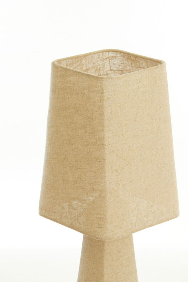 Beige tafellamp trapeziumvormig Light & Living Mikko - H 58 cm - Image 5