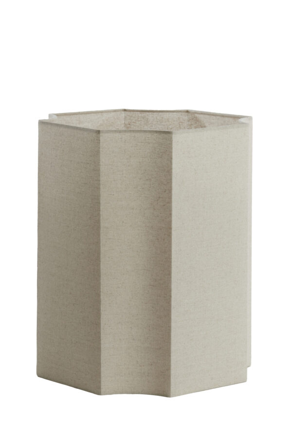 Beige lampenkap zeshoekig Light & Living Dasli - Ø 35 cm - Image 2