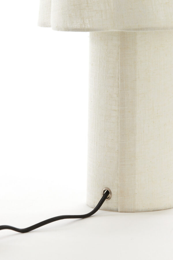 Stoffen tafellamp naturel Light & Living Musaby - H 50 cm - Image 3