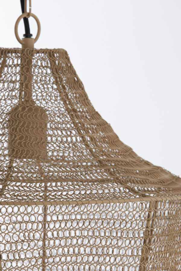 Natuurlijke rotan hanglamp kapvorm Light & Living Sharika - Ø 40 cm - Image 5