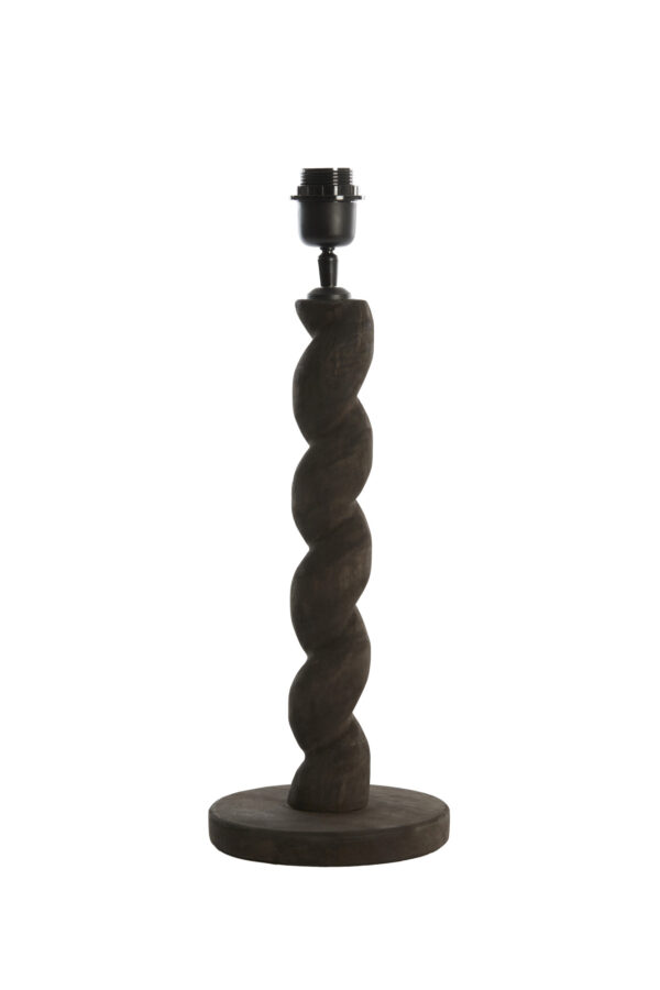 Zwarte gedraaide lampenvoet Light & Living Nanno - H 45 cm - Image 2