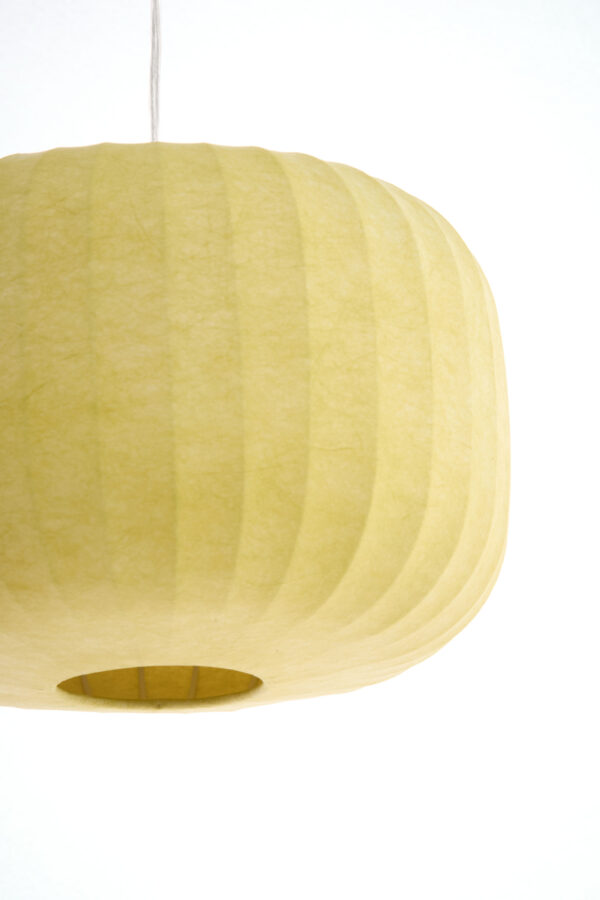 Gele stoffen hanglamp ovaal Light & Living Lexa - Ø 44 cm - Image 5