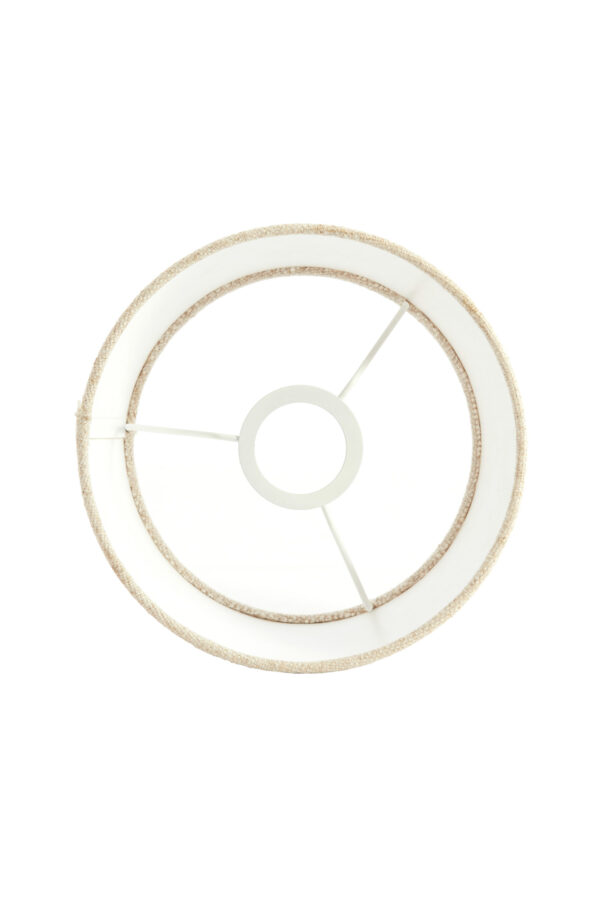 Beige stoffen lampenkap voor een sfeervolle uitstraling Light & Living Livigno - Ø 40 cm - Image 5