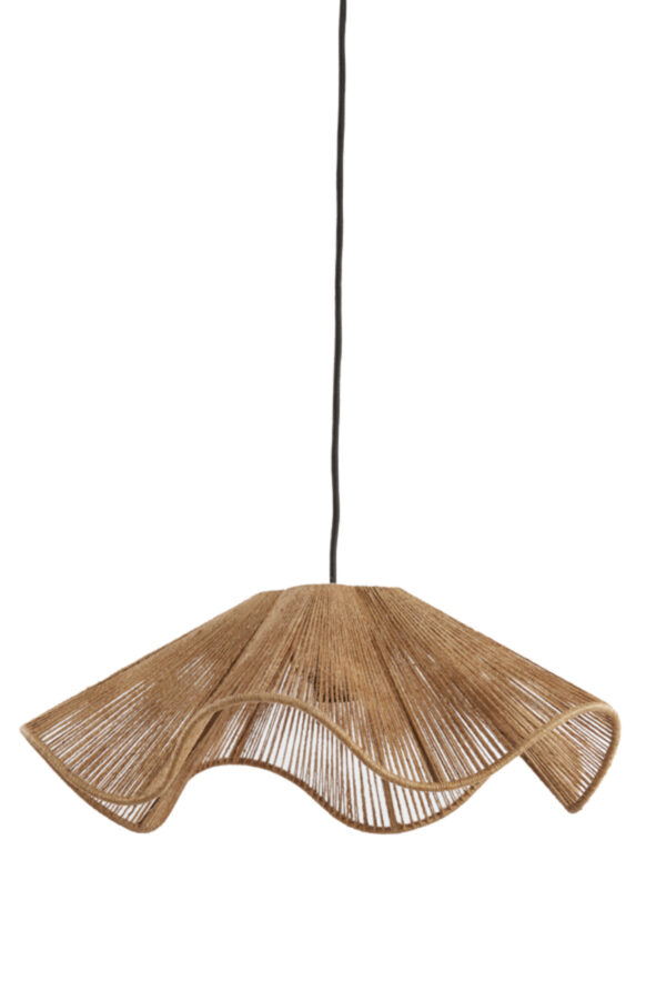 Natuurlijke golfvormige hanglamp Light & Living Fodara - Ø 48 cm - Image 2