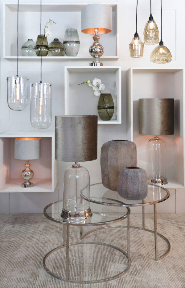 Zilveren lampvoet modern design Light & Living Cady Xs - H 32 cm - Image 3