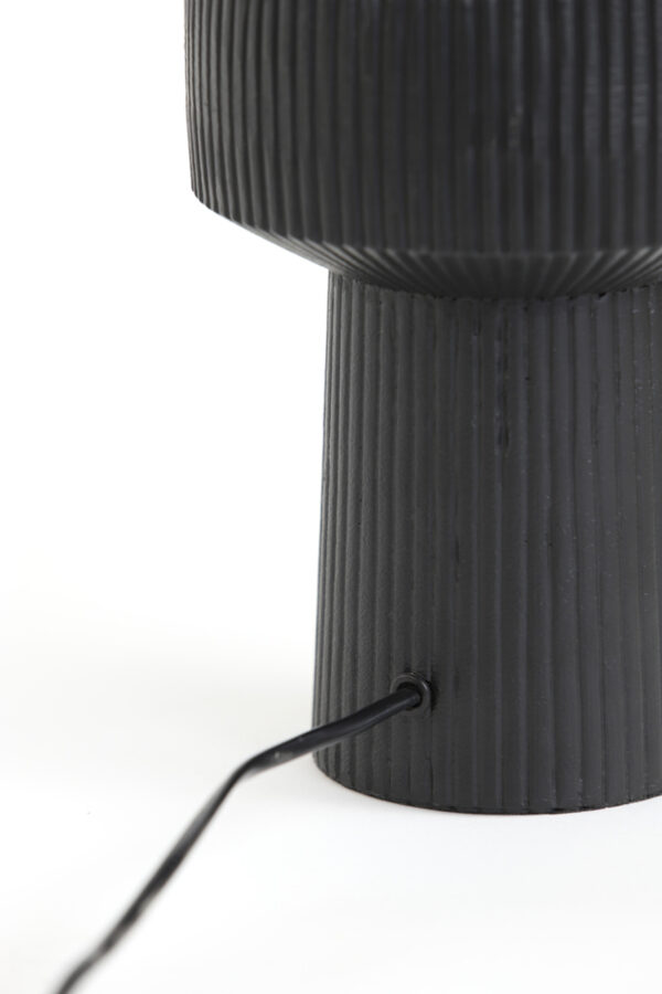 Zwarte tafellamp basis cilindervormig Light & Living Briska - H 33,5 cm - Image 3