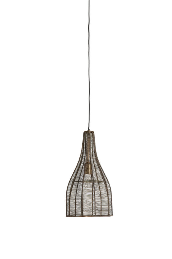 Industriële draad hanglamp met metaalstructuur Light & Living Mariama - Ø 25 cm - Image 2