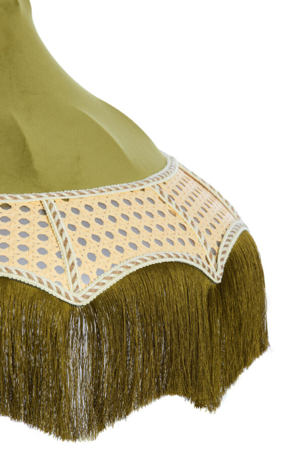 Groene lampenkap met franjes Light & Living Mizia - Ø 35 cm - Image 3