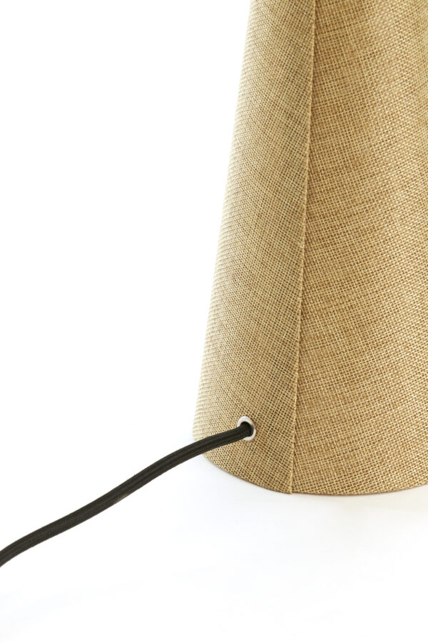 Stoffen tafellamp goud cilindervormig Light & Living Micky - H 58 cm - Image 5