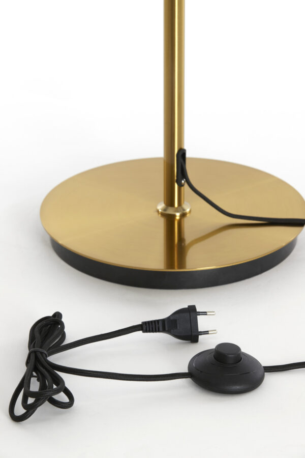 Klassieke vloerlamp goud met paraplu glas Light & Living Fungo - H 155 cm - Image 6