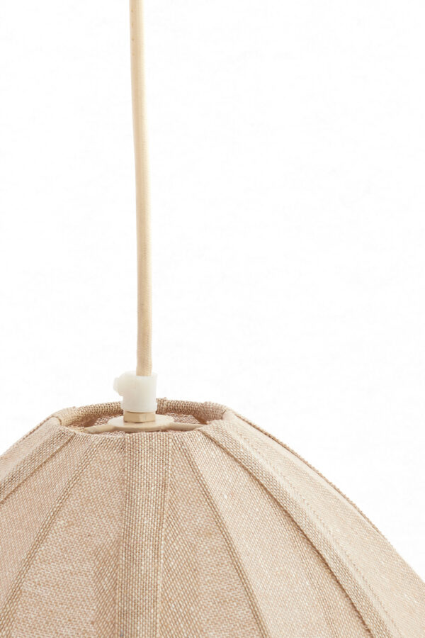 Beige stoffen hanglamp ovaal model Light & Living Milatos - Ø 28,5 cm - Image 8