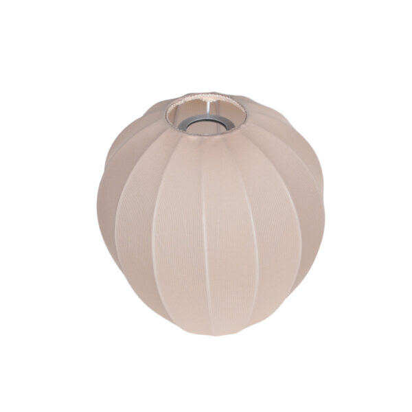 Beige textiele druppelvormig kapje Mexlite - Ø 25 cm