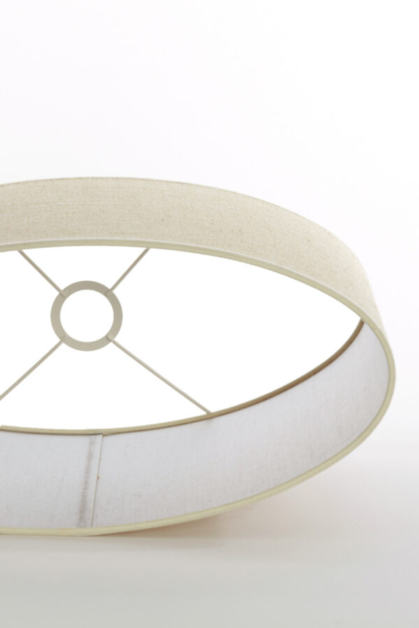 Cilindervormige beige stof lampenkap Light & Living Sendai - H 32 cm - Image 5