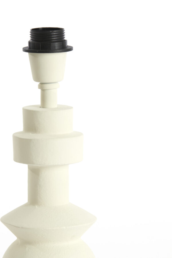 Witte keramische lampvoet voor sfeervolle verlichting Light & Living Esino - H 30 cm - Image 3