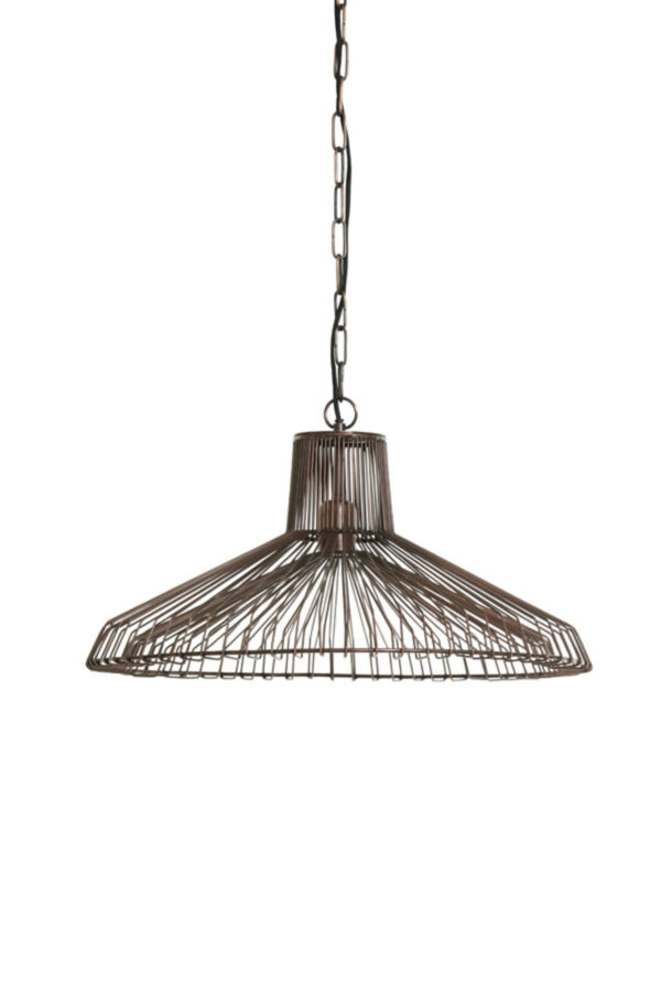 Zwarte industriële draad hanglamp Light & Living Kasper - Ø 65 cm - Image 2