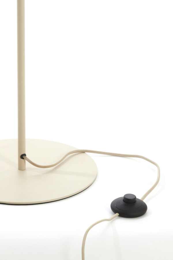 Beige stoffen japandi vloerlamp Light & Living Fringe - H 165 cm - Image 3