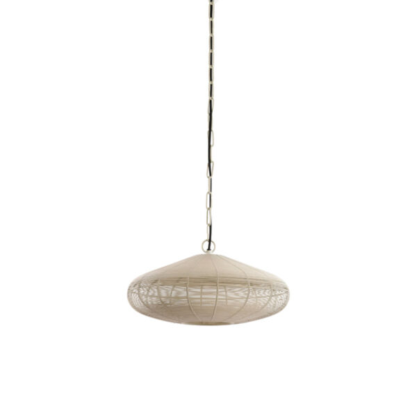 Draadvormige metalen hanglamp zwart Light & Living Bahoto - Ø 40 cm
