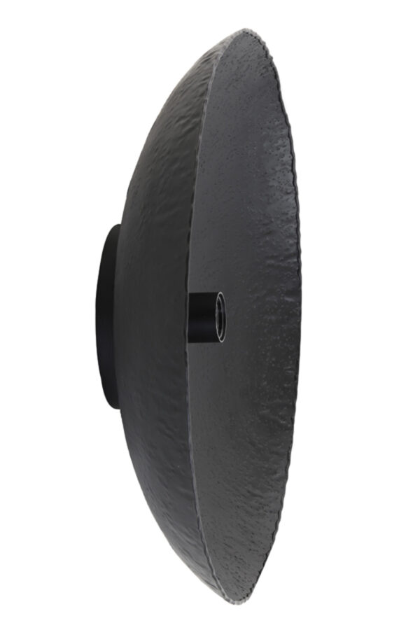 Zwarte lampenkap met stijlvolle textuur Light & Living Neva - H 12 cm - Image 4
