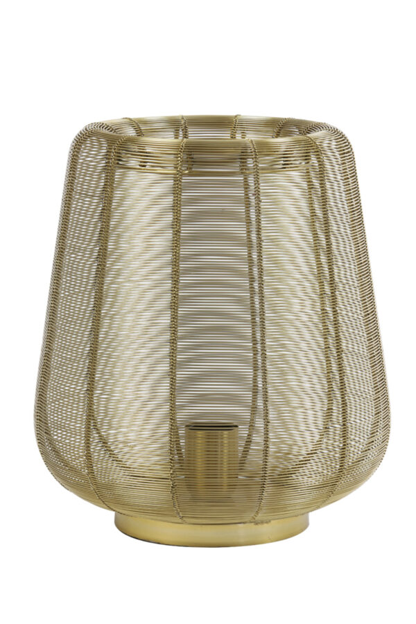 Geweven gouden draadlamp Light & Living Adeta - H 31,5 cm - Image 2