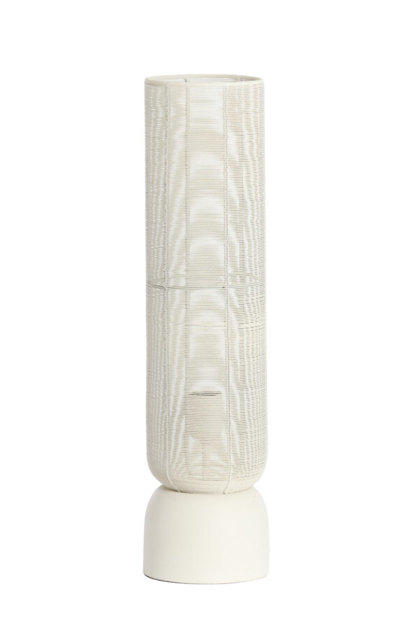 Cilindrische hoge tafellamp off-white Light & Living Lezuza - H 60,5 cm - Image 2