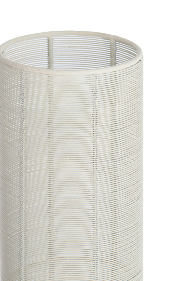 Cilindrische hoge tafellamp off-white Light & Living Lezuza - H 60,5 cm - Image 3