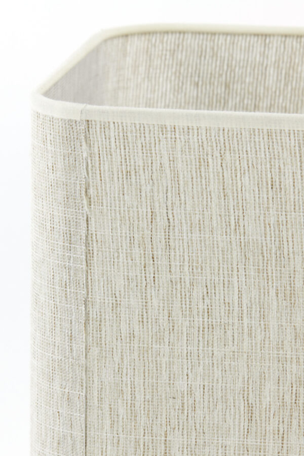 Vierkante stoffen lampenkap beige Light & Living Breska - H 30 cm - Image 4