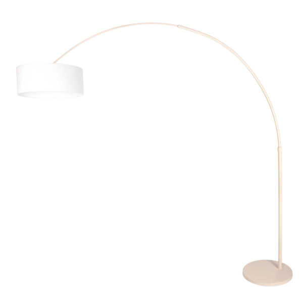 Cremekleurige booglamp met witte kap Steinhauer Sparkled Light - Image 2