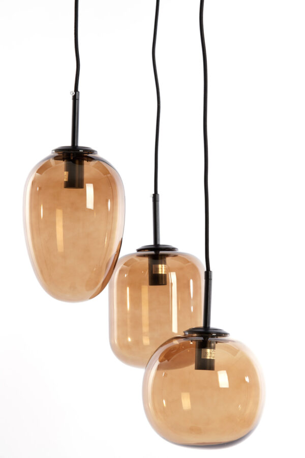 Glazen hanglamp met drie bollen Light & Living Mezza - B 30 cm - Image 3