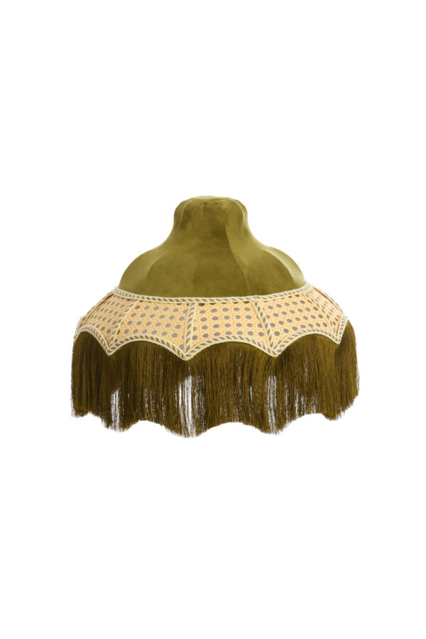 Groene lampenkap met franjes Light & Living Mizia - Ø 35 cm - Image 2