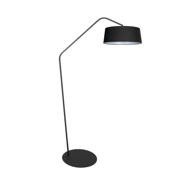 Trendy booglamp met conische zwarte kap Anne Lighting ZigZag