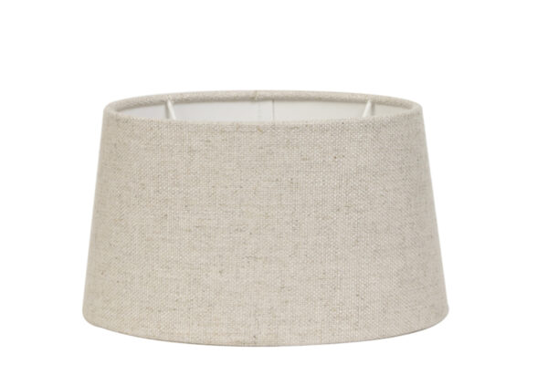 Cilindervormige stof lampenkap in beige Light & Living Livigno - H 14 cm - Image 2