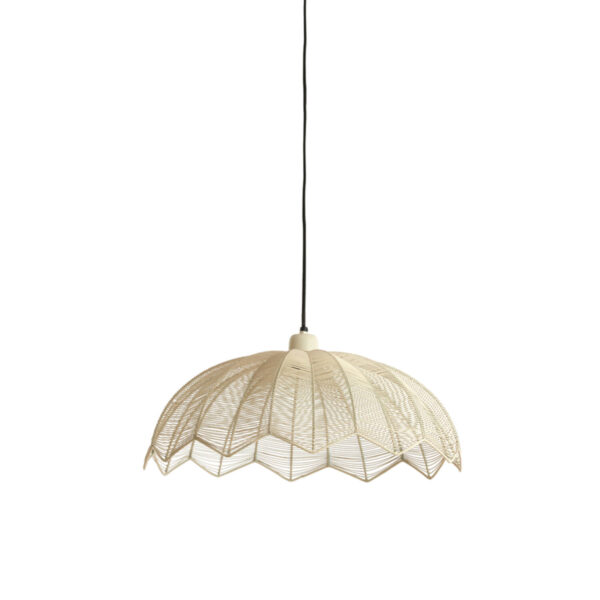 Open geweven beige hanglamp Light & Living Espelo - Ø 52 cm