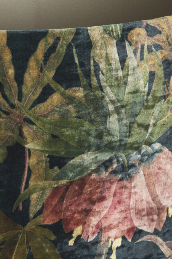Velvet lampenkap met bloemenprint Light & Living Passion - H 25 cm - Image 6