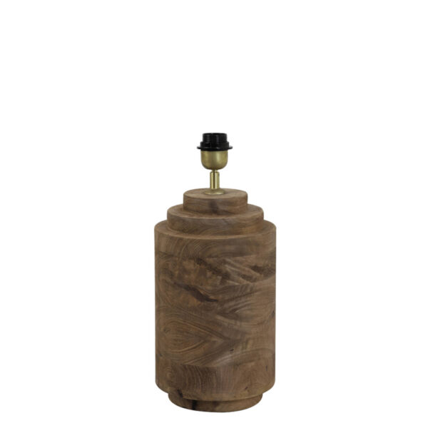 Houten brede lampenvoet Light & Living Racco - H 43 cm
