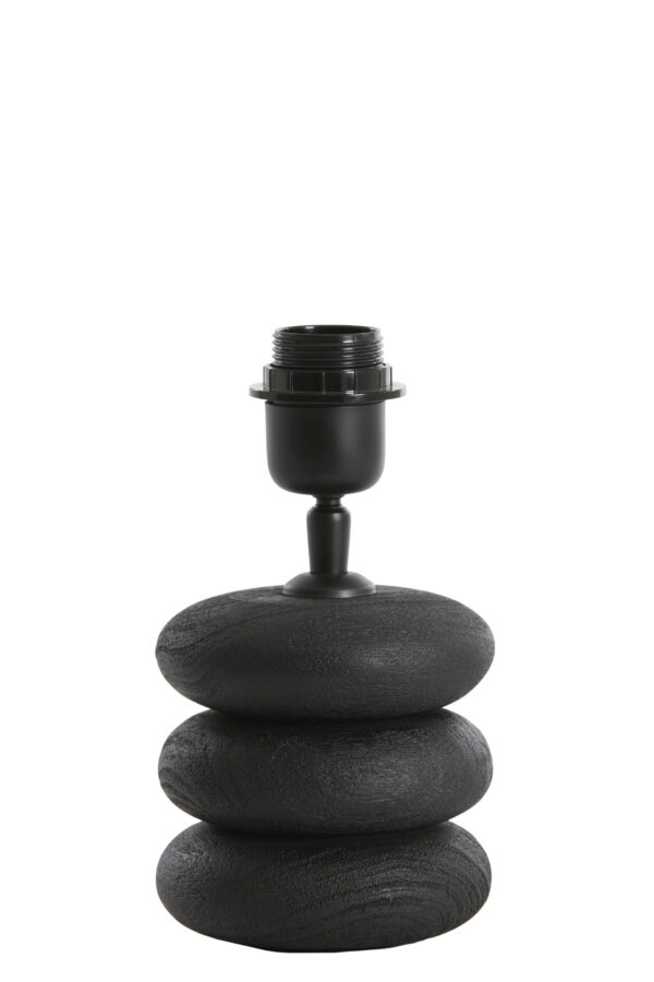 Zwarte stenen lampvoet Light & Living Budongo - H 12 cm - Image 2