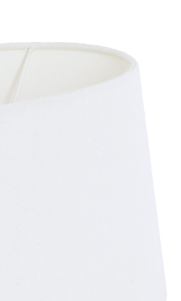 Witte stof lampenkap in cilindervorm Light & Living Livigno - H 18 cm - Image 5