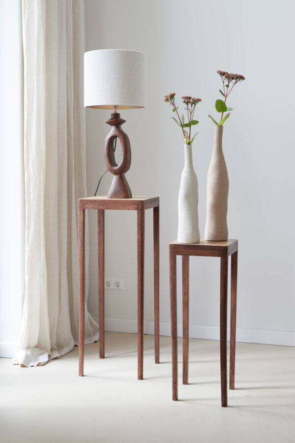 Beige stoffen lampenkap cilindergevormd Light & Living Saverna - Ø 35 cm - Image 4