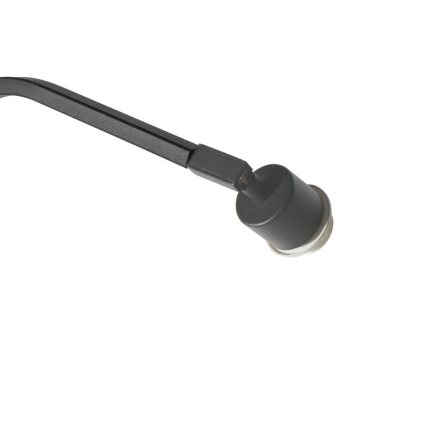 Booglamp geknikt zwart zilver velours kap Anne Lighting ZigZag - Image 7