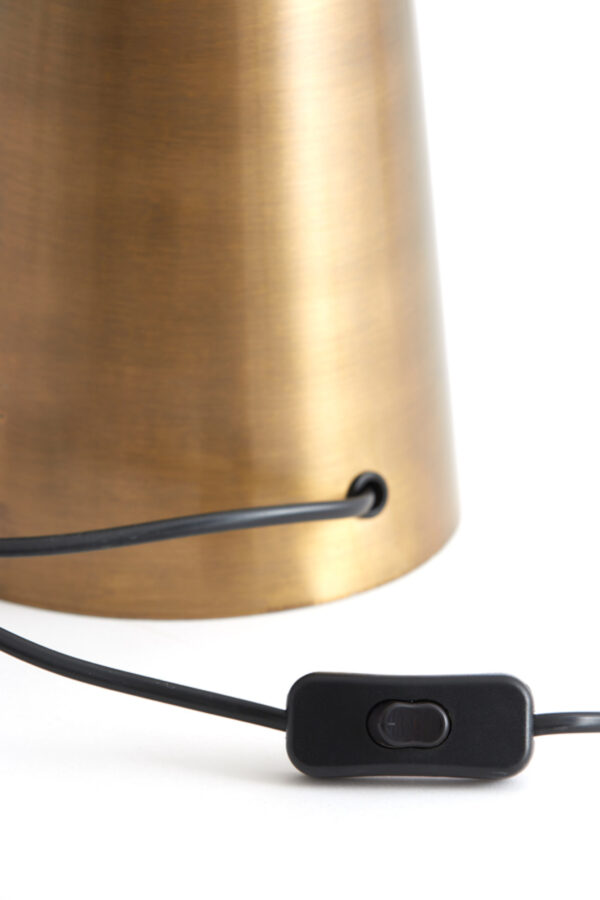 Bronskleurig conisch lampvoet Light & Living Yelos - H 35 cm - Image 5